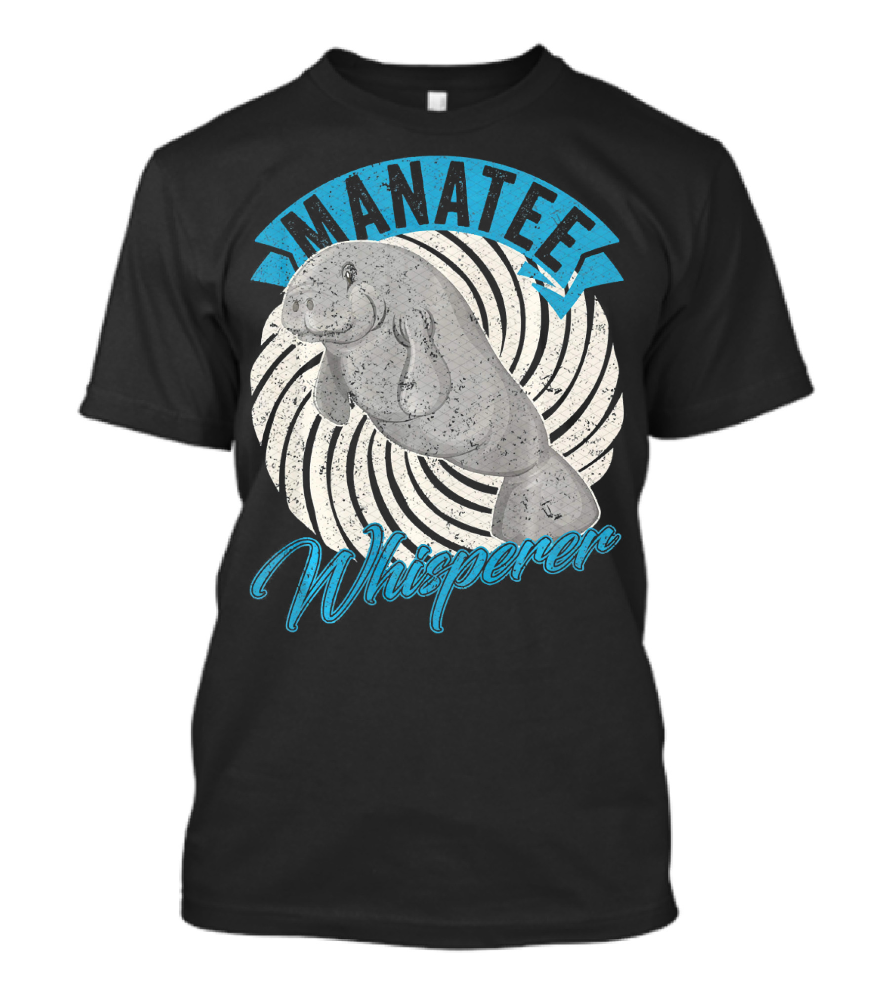 Manatee Whisperer Vintage Floaty Spiral T-Shirt