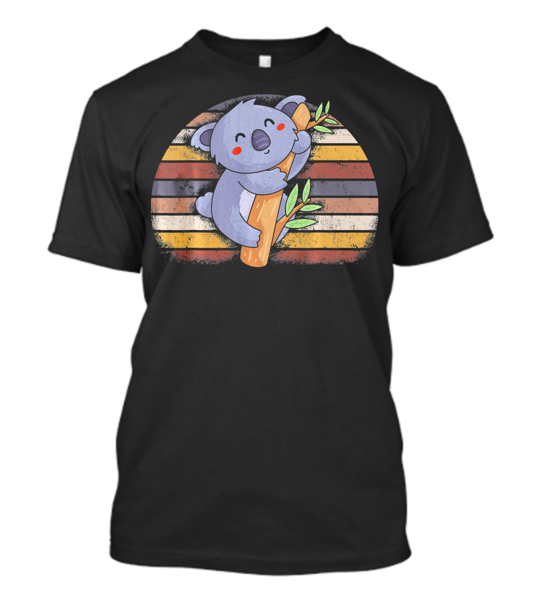 Retro Vintage Koala Lover Stripes T-Shirt