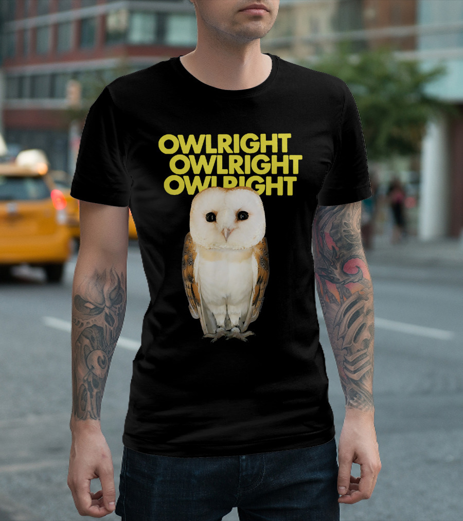 Ripple Junction Owlright Owlright Owlright Owl T-Shirt