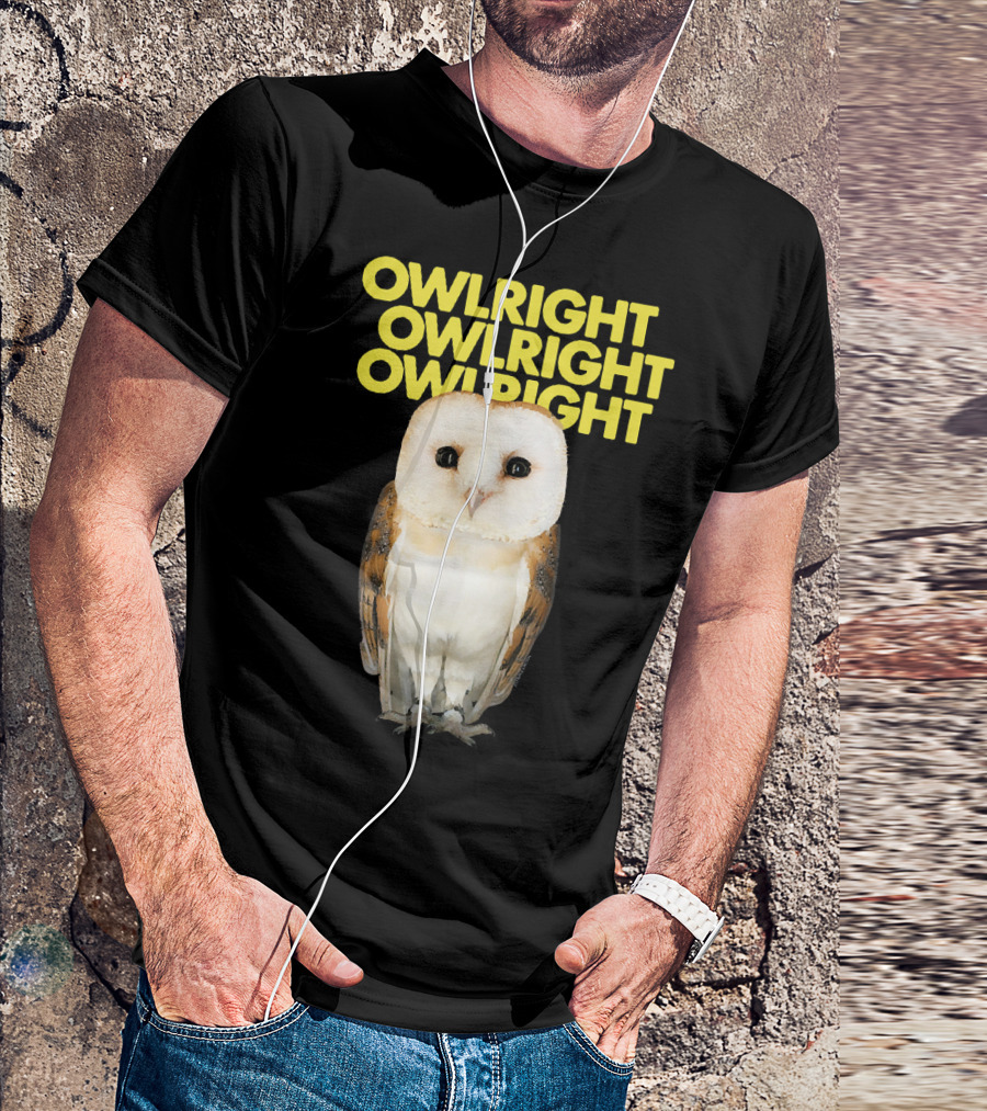 Ripple Junction Owlright Owlright Owlright Owl T-Shirt