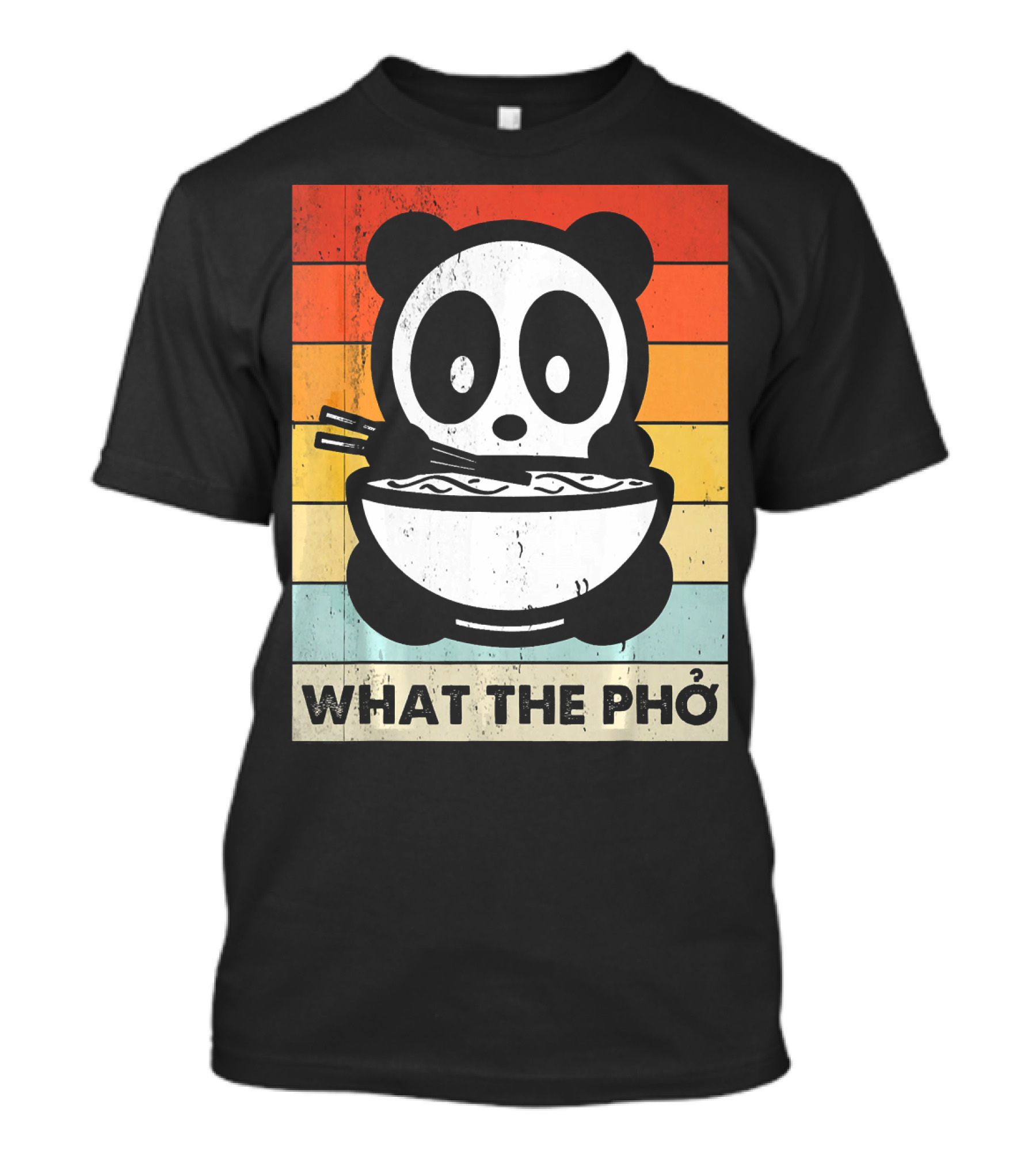 What The Pho Panda Retro Noodles T-Shirt
