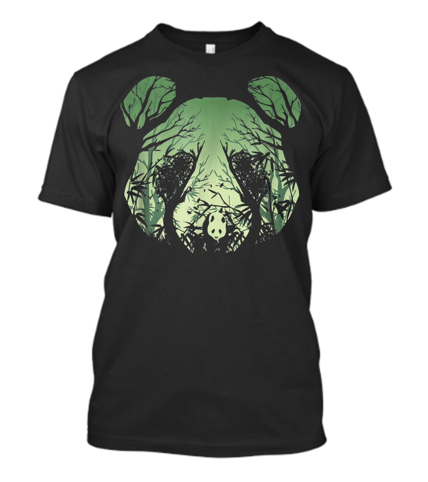 Shirt.Woot Panda Rising Forest Face T-Shirt