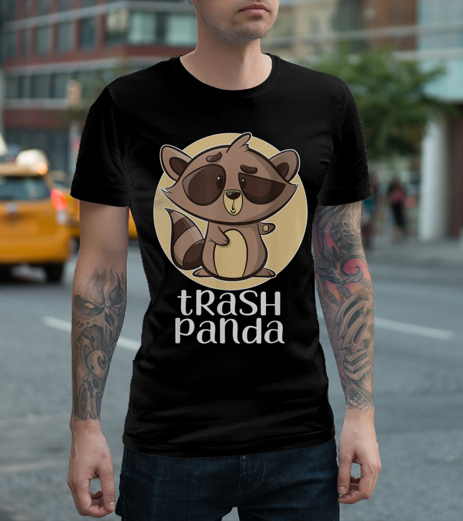 Trash Panda Cartoon Raccoon Love T-Shirt