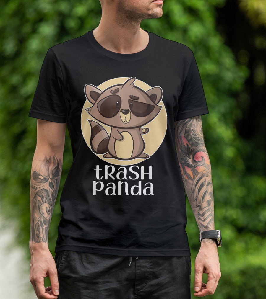 Trash Panda Cartoon Raccoon Love T-Shirt