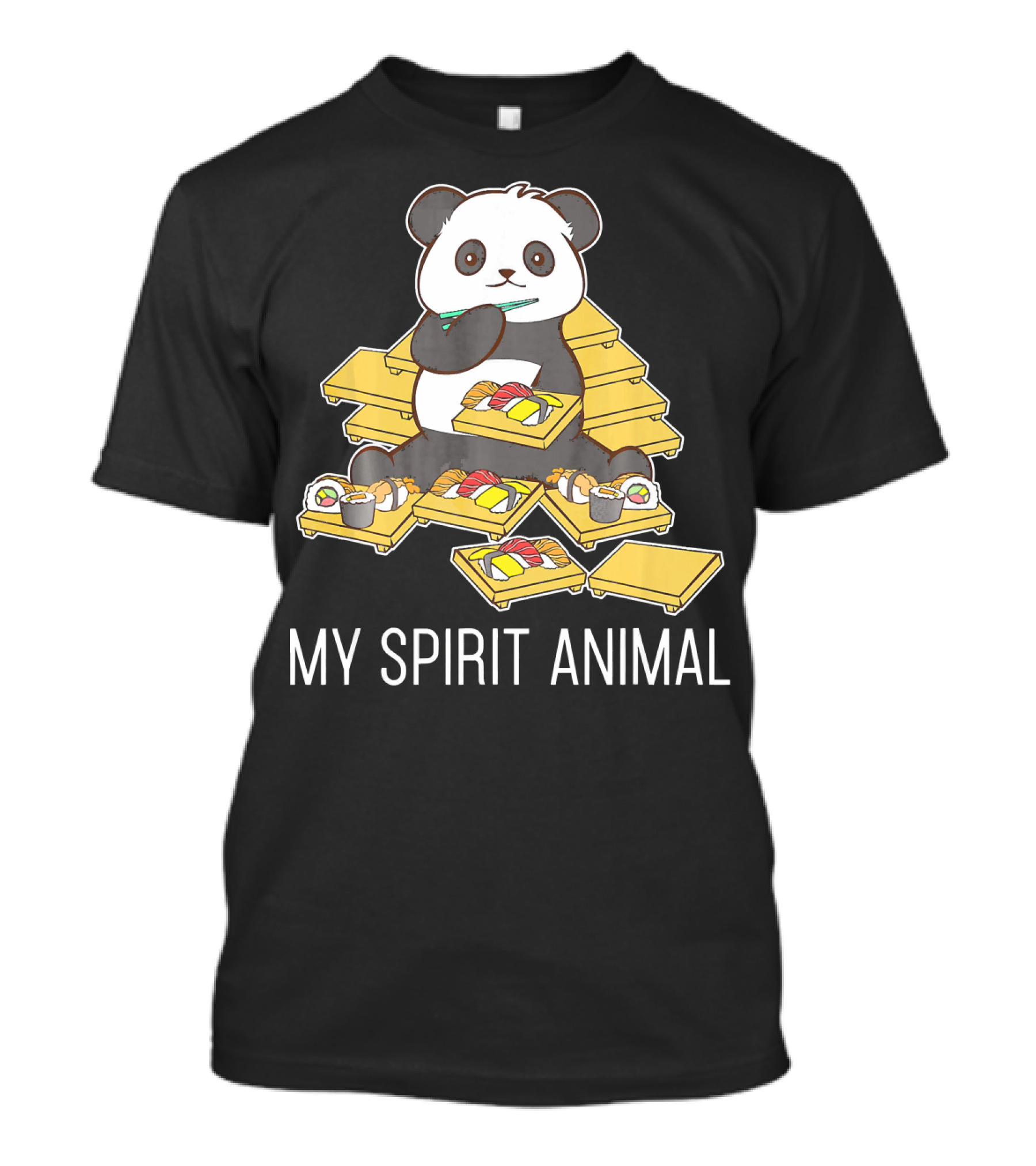My Spirit Animal Sushi Panda Eating Bento Boxes T-Shirt