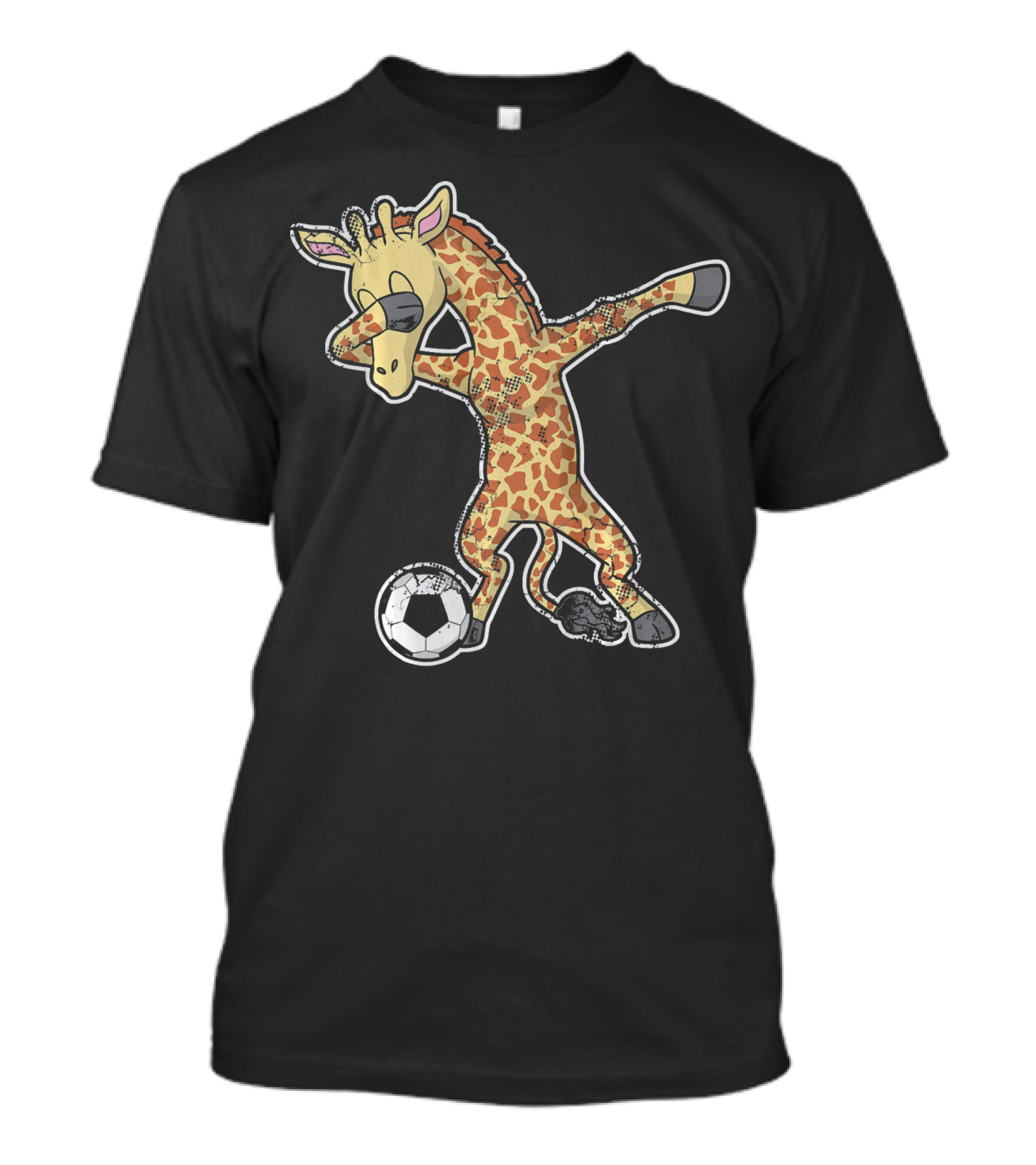 Soccer Giraffe Dabbing Dab Pose With Football T-Shirt