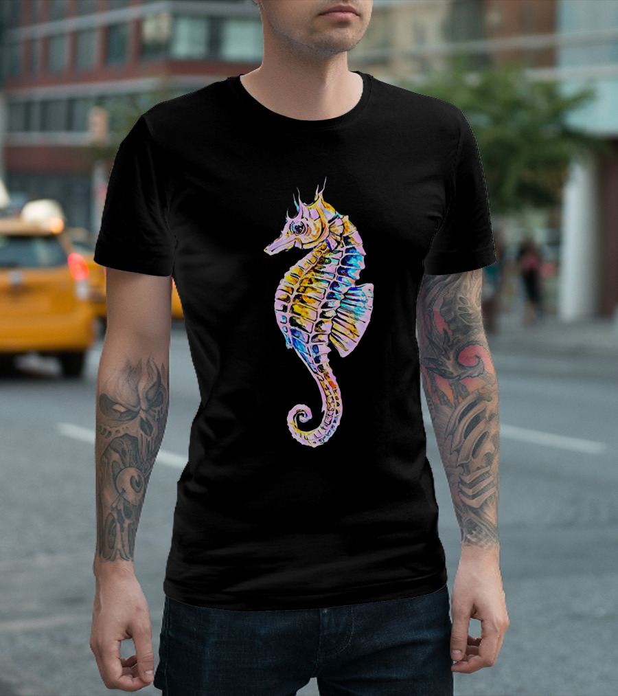 Seahorse Reef Animal Colorful T-Shirt