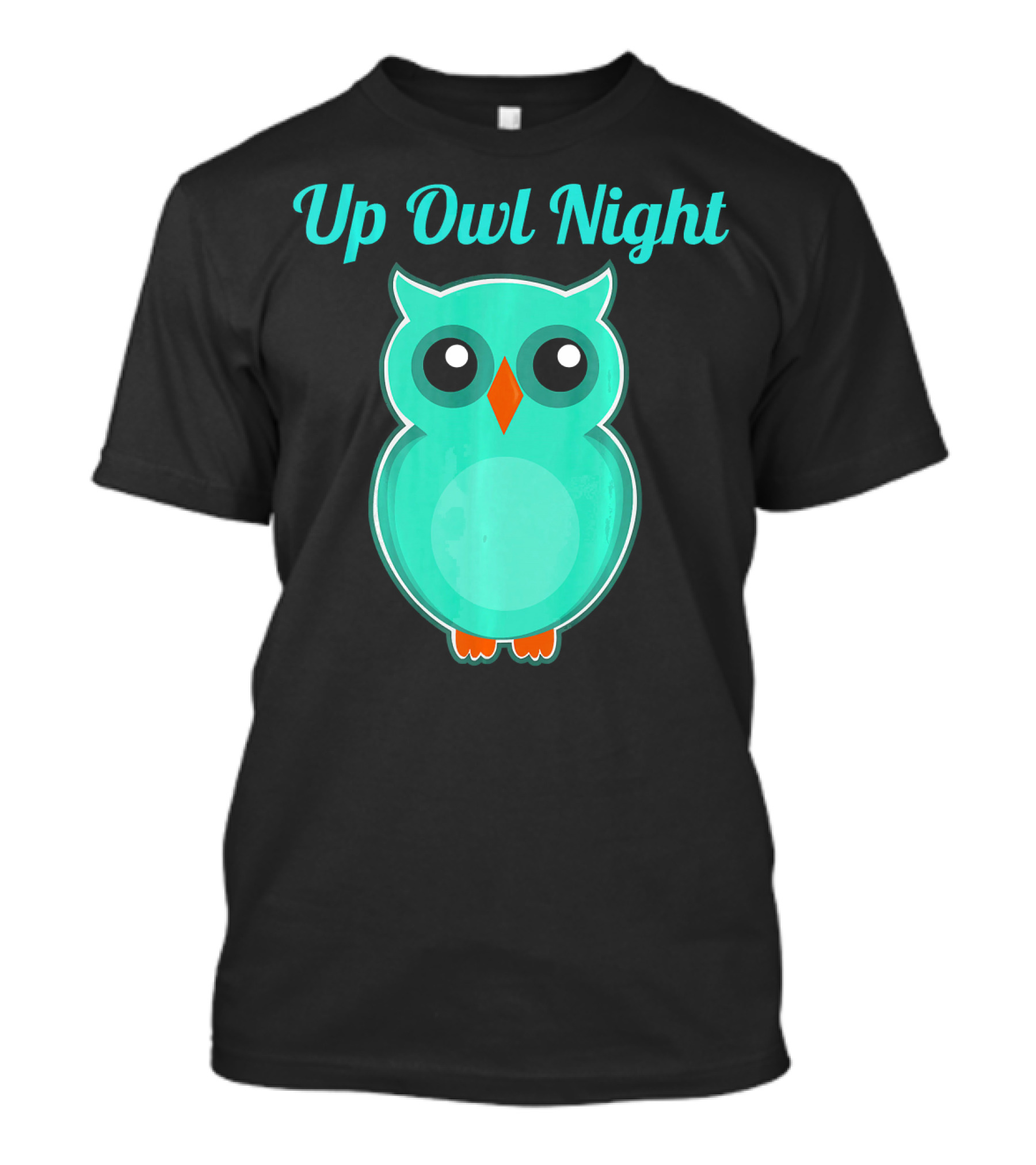 Up Owl Night Cute Owl Top And Girls T-Shirt