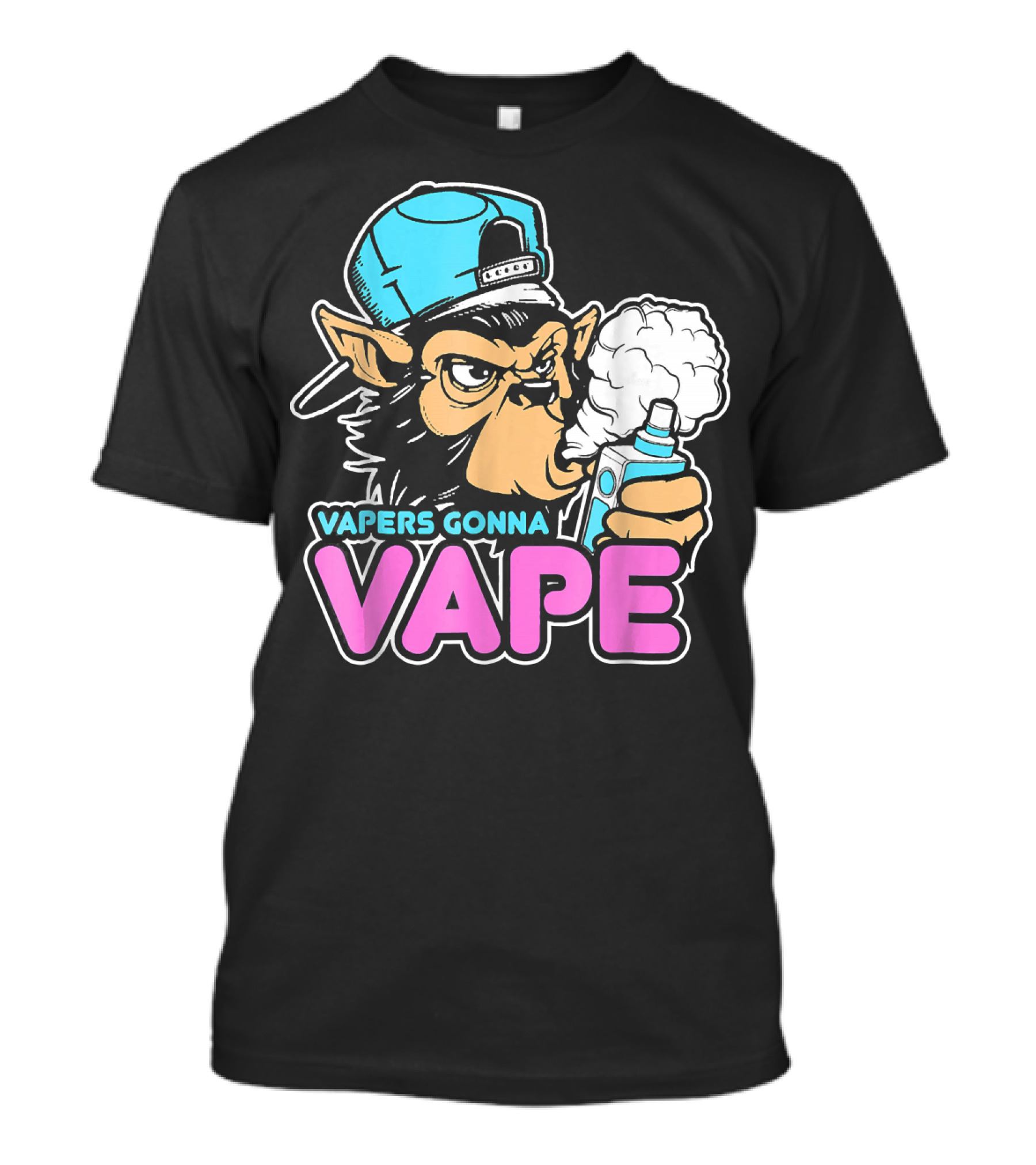 Vapers Gonna Vape Gorilla Vape Cap Clouds T-Shirt