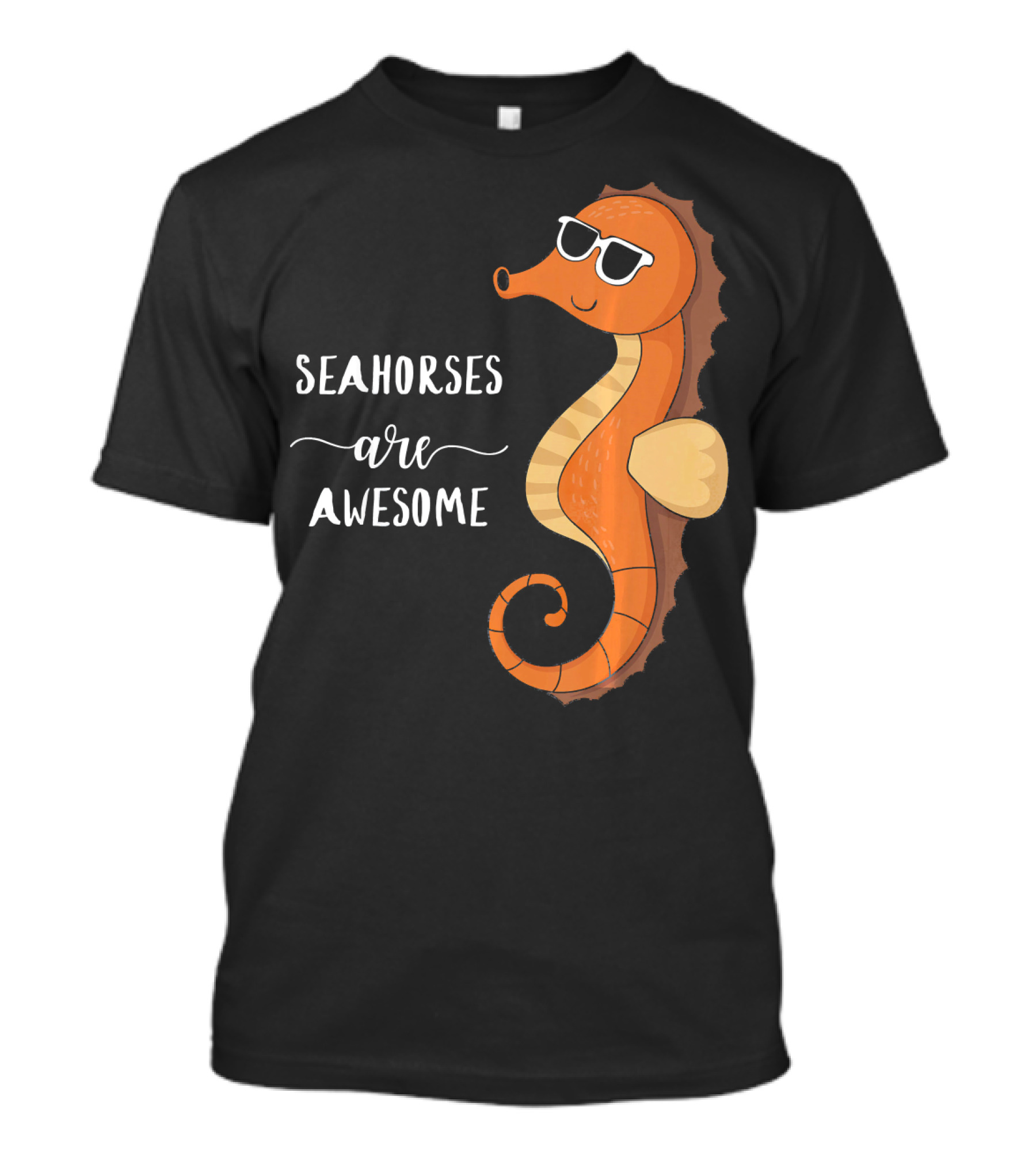 Seahorses Are Awesome Cool Seahorse Wearing Sunglasses T-Shirt