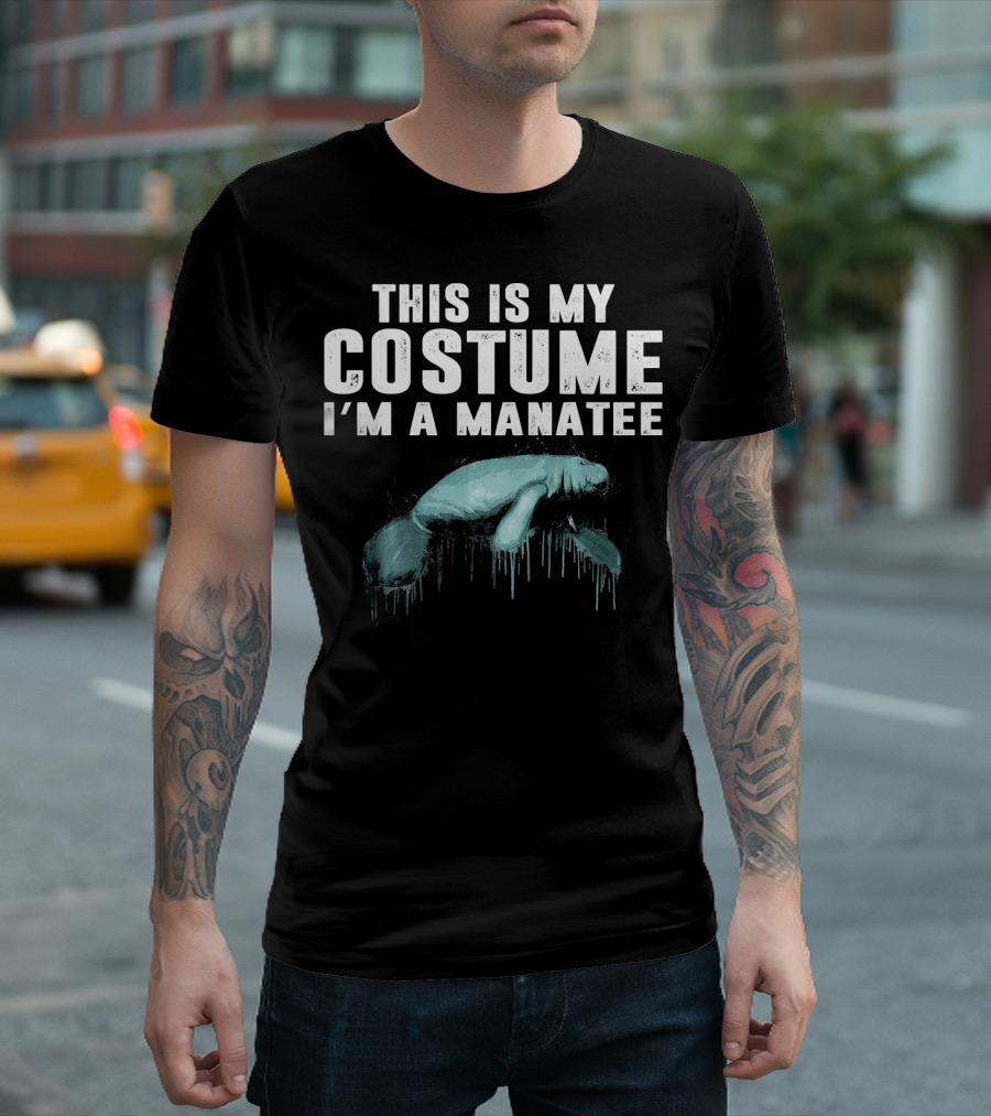 This Is My Costume I'm A Manatee Humor Halloween T-Shirt