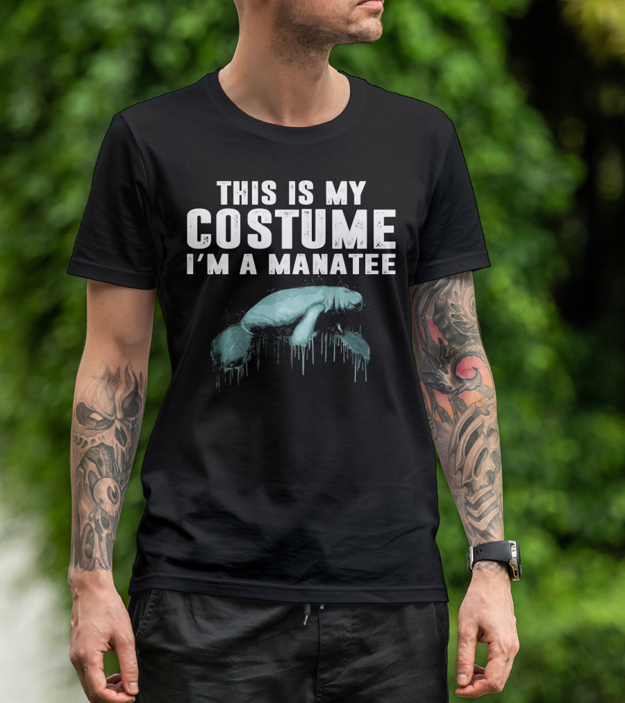 This Is My Costume I'm A Manatee Humor Halloween T-Shirt