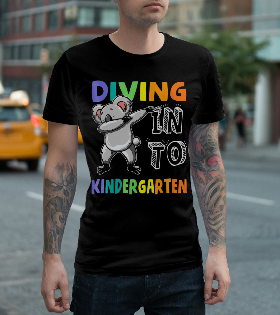 Diving Into Kindergarten Koala Dabbing Fun T-Shirt