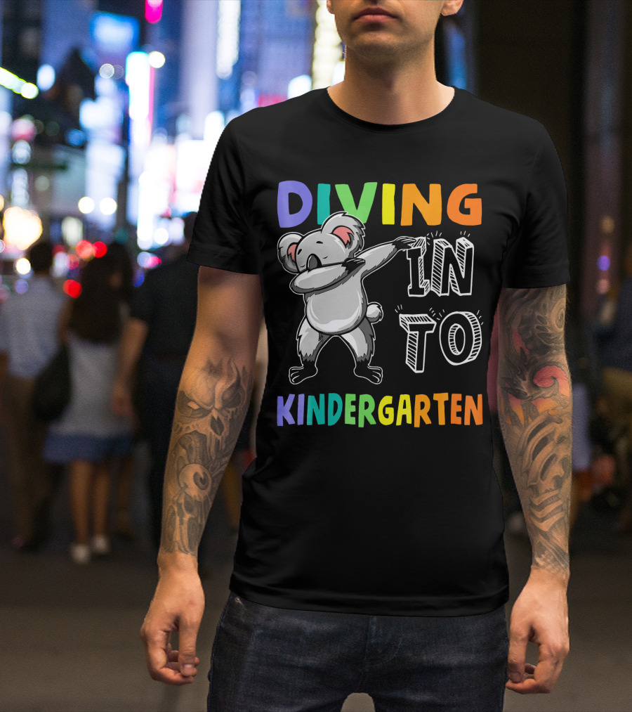 Diving Into Kindergarten Koala Dabbing Fun T-Shirt