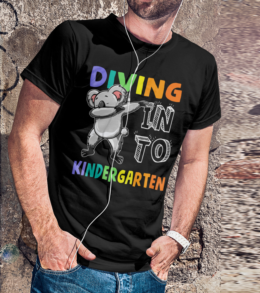 Diving Into Kindergarten Koala Dabbing Fun T-Shirt