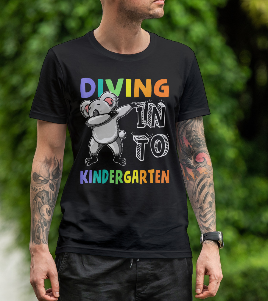 Diving Into Kindergarten Koala Dabbing Fun T-Shirt
