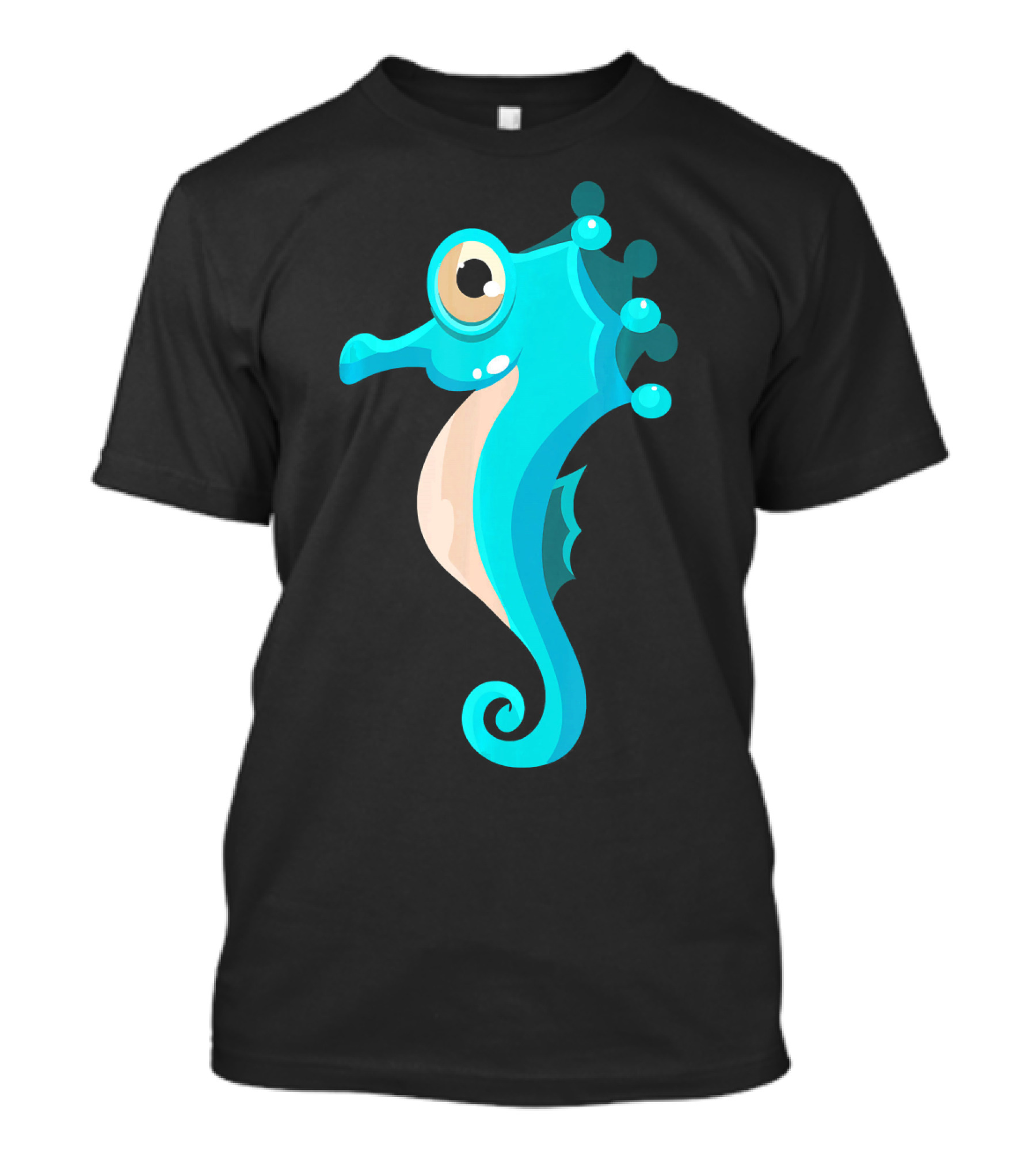 Seahorse Marine Animal Cartoon T-Shirt