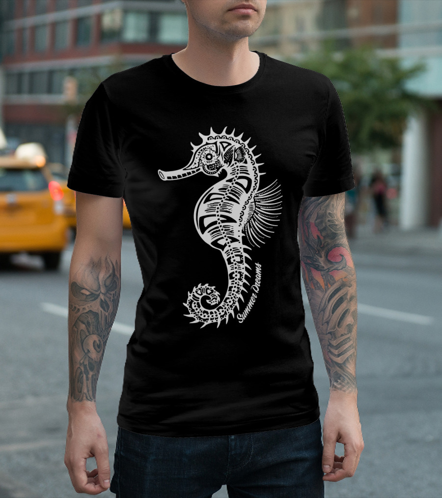 Summer Dreams Seahorse Cute Animal T-Shirt