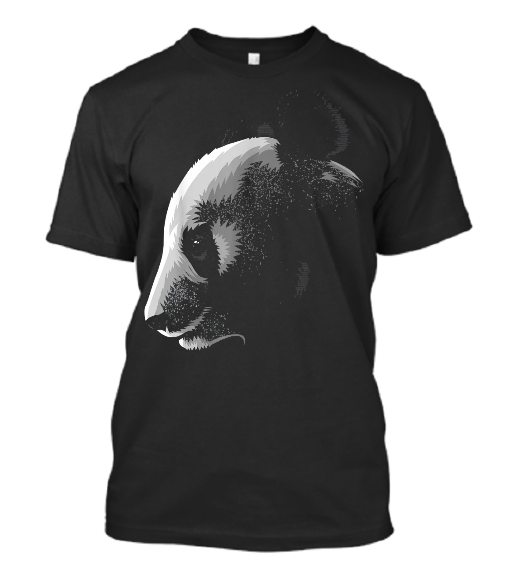 Shadow Face Panda Profile T-Shirt