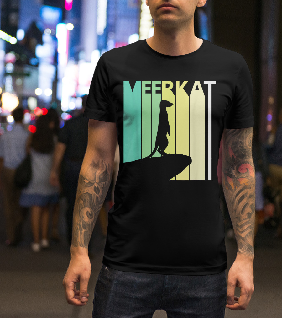 Meerkat Silhouette Wild Animal St Patricks T-Shirt