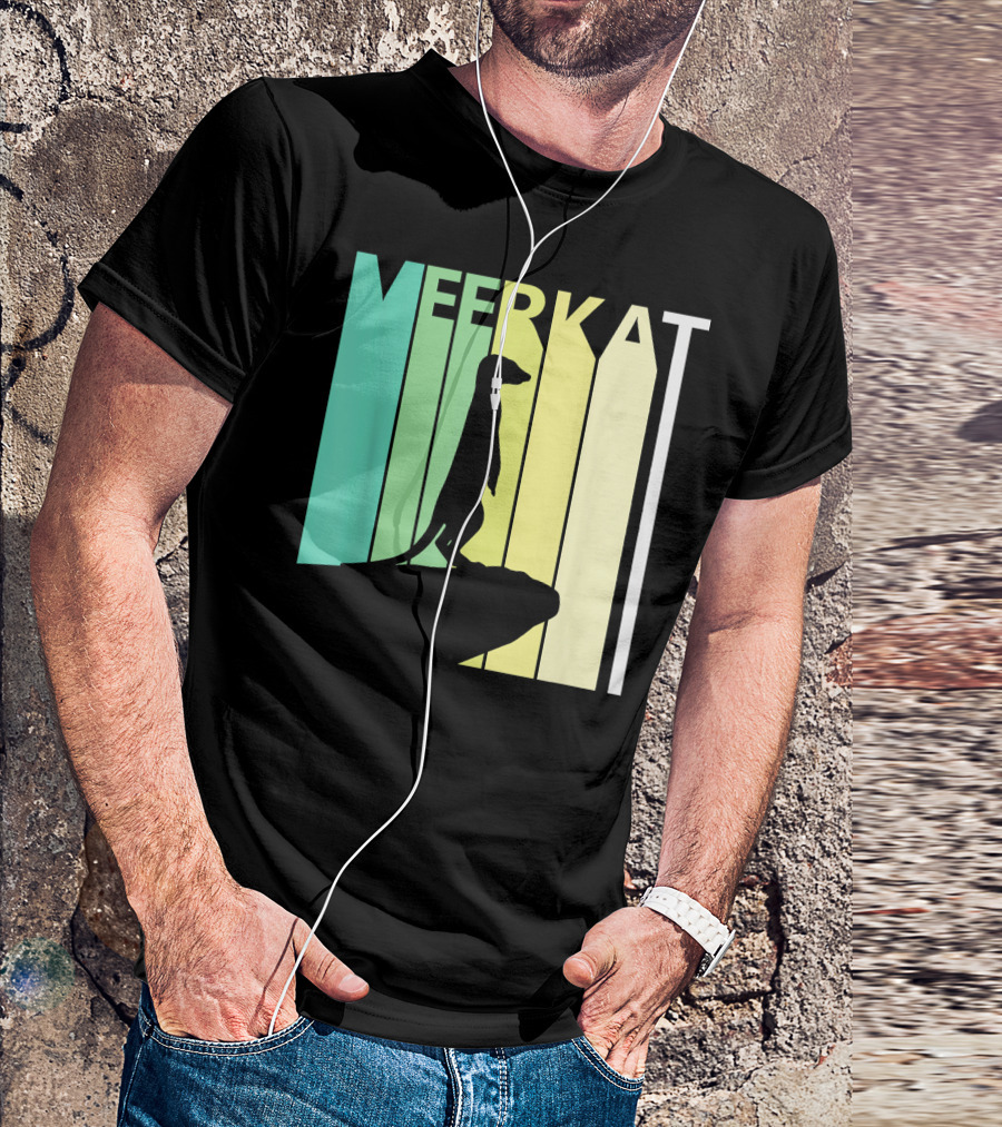 Meerkat Silhouette Wild Animal St Patricks T-Shirt