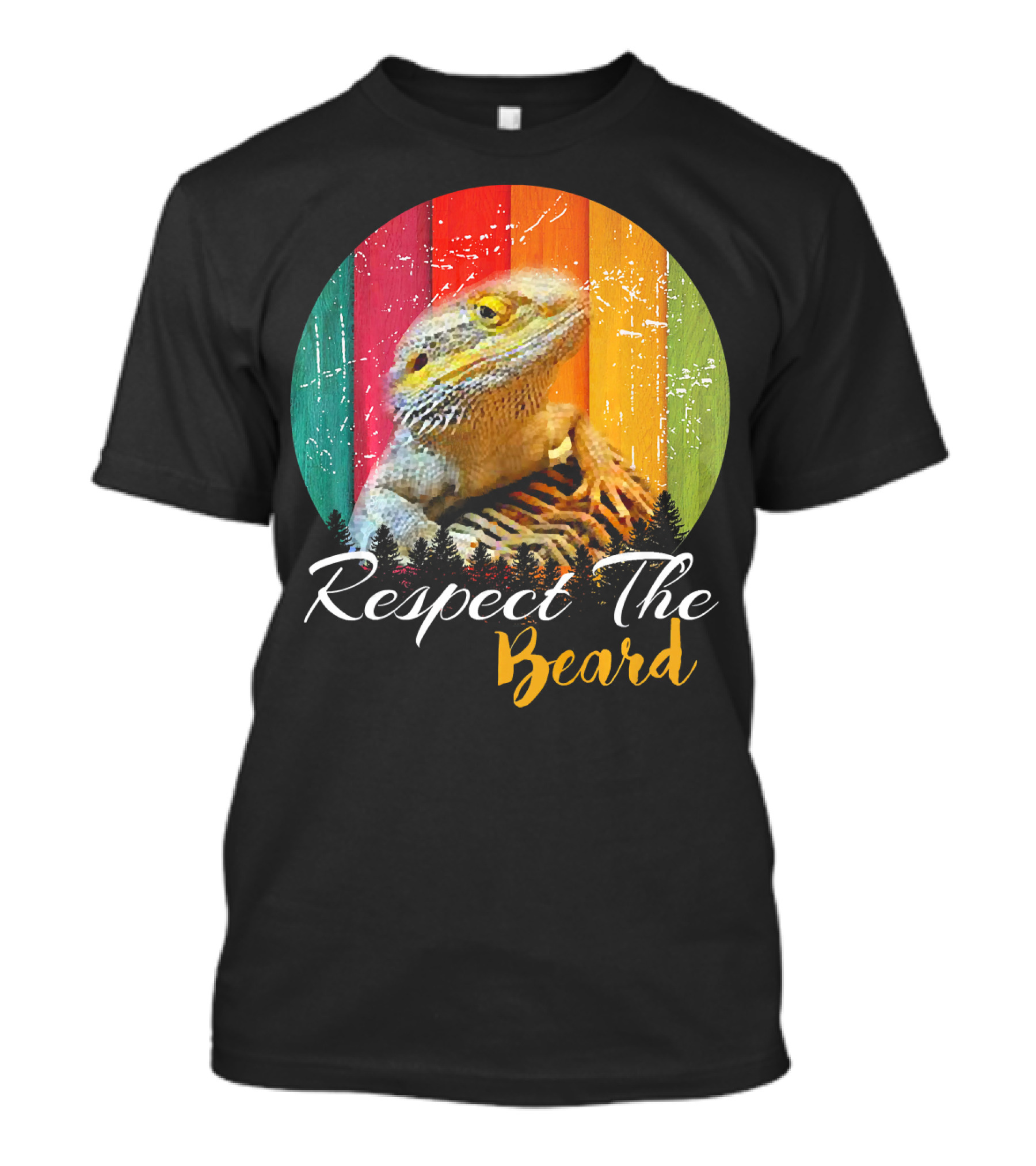 Respect The Beard Bearded Dragon For Reptile And Liza T-Shirt
