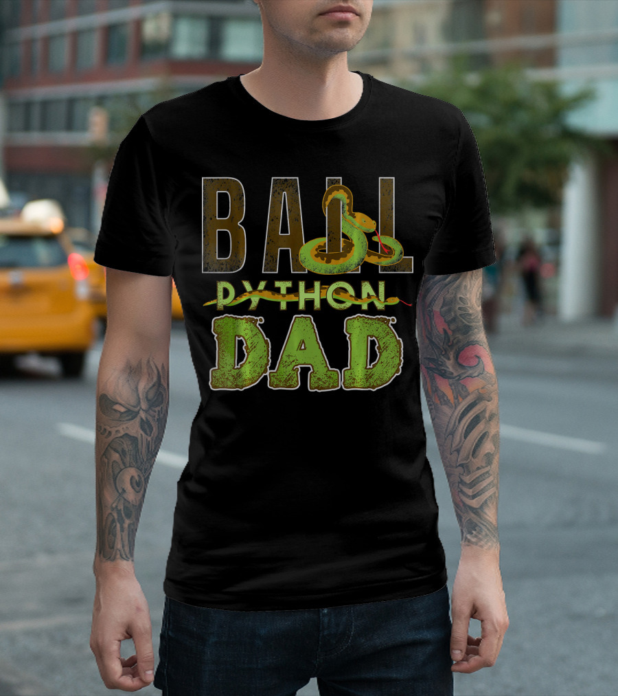 Ball Python Snake Dad T-Shirt