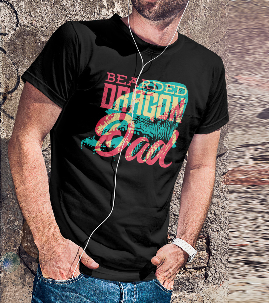 Bearded Dragon Dad Pogona T-Shirt