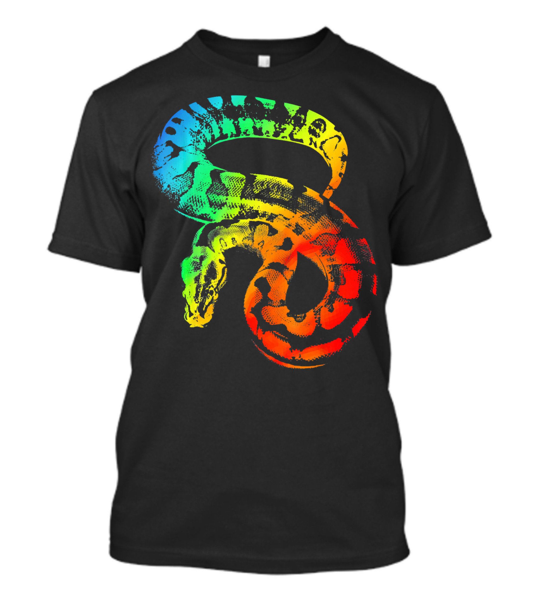 BALL PYTHON Vibrant Colorful Rainbow T-Shirt