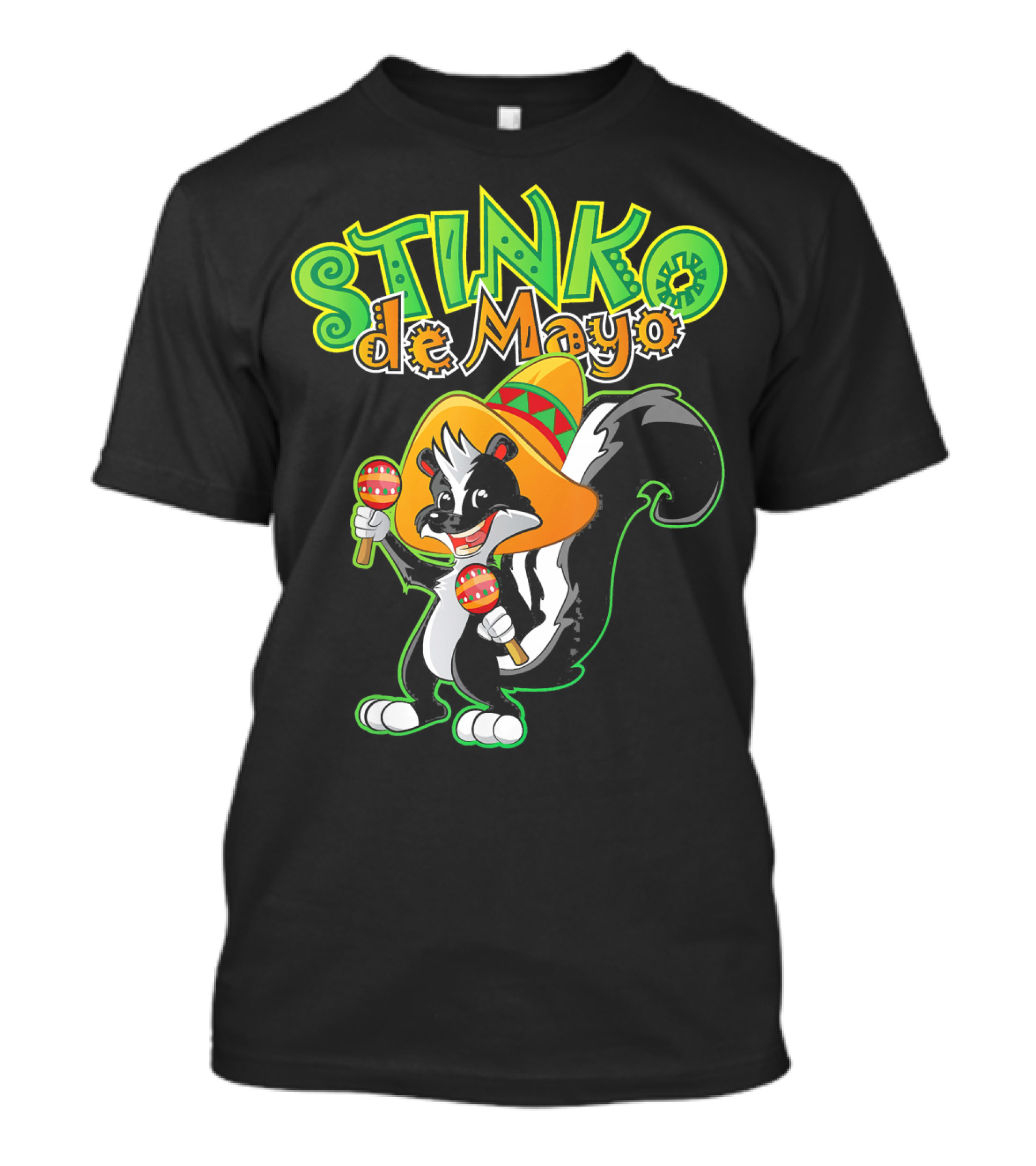 Stinko De Mayo Skunk Funny Mexico T-Shirt