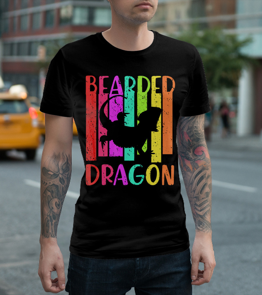 Bearded Dragon Colorful Reptile T-Shirt