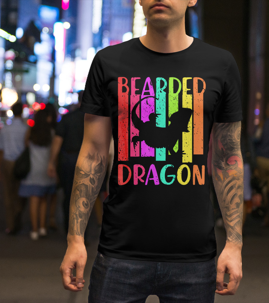 Bearded Dragon Colorful Reptile T-Shirt