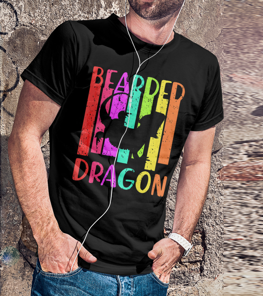 Bearded Dragon Colorful Reptile T-Shirt
