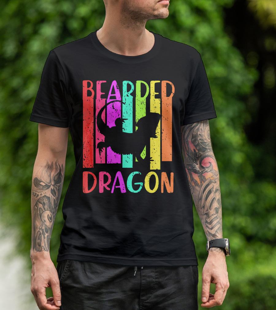 Bearded Dragon Colorful Reptile T-Shirt