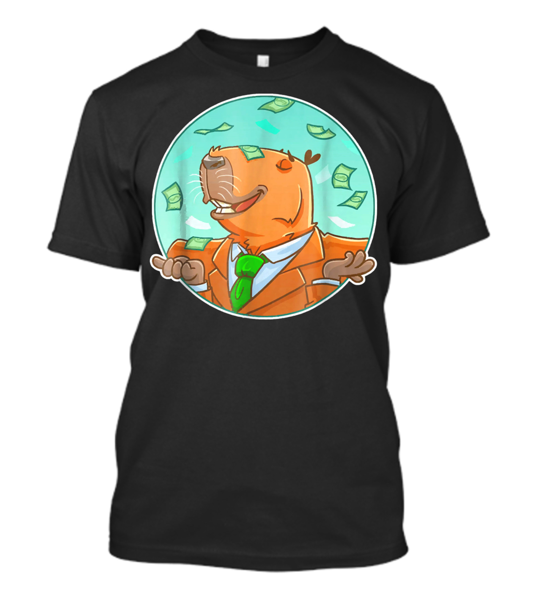 Capybara Business Windfall Cute Guinea T-Shirt