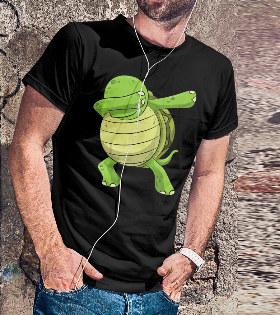 Dabbing Turtle Tortoise Dance Pose T-Shirt