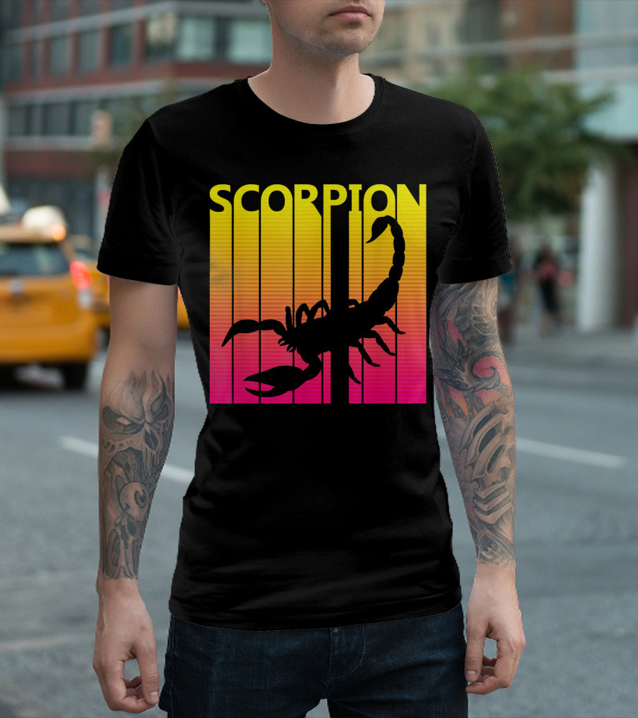 SCORPION 1980s Retro Animal Lover T-Shirt