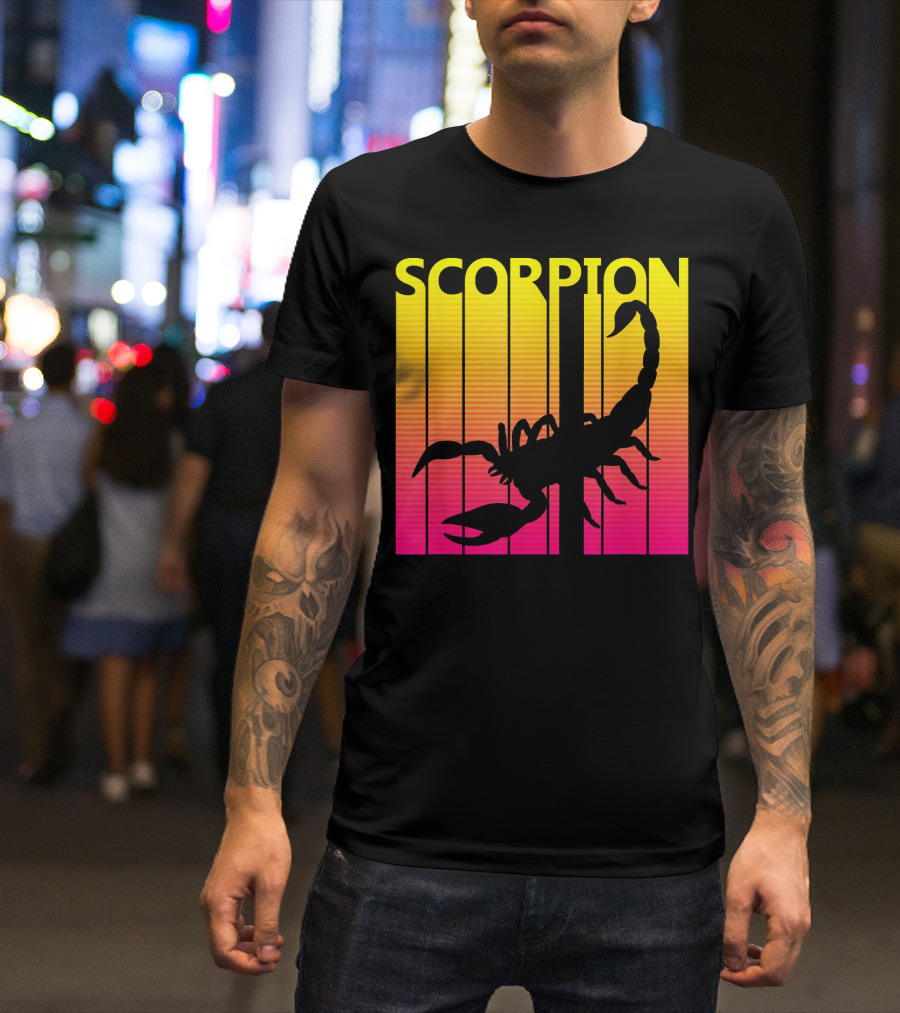 SCORPION 1980s Retro Animal Lover T-Shirt
