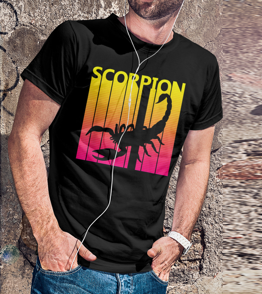 SCORPION 1980s Retro Animal Lover T-Shirt