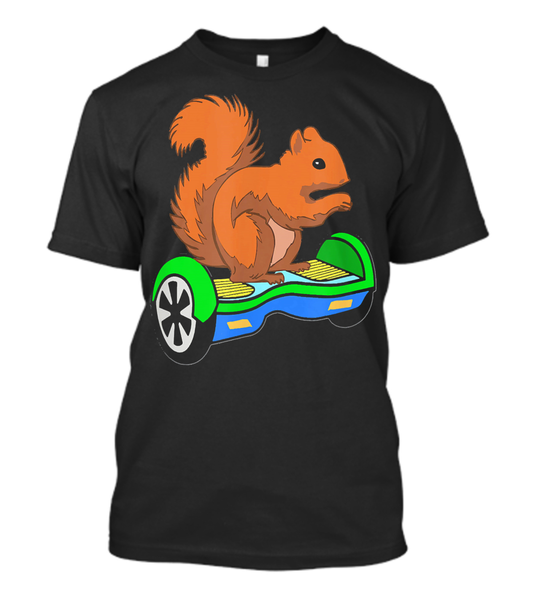 Cute Squirrel Riding Hoverboard Electric Scooter T-Shirt