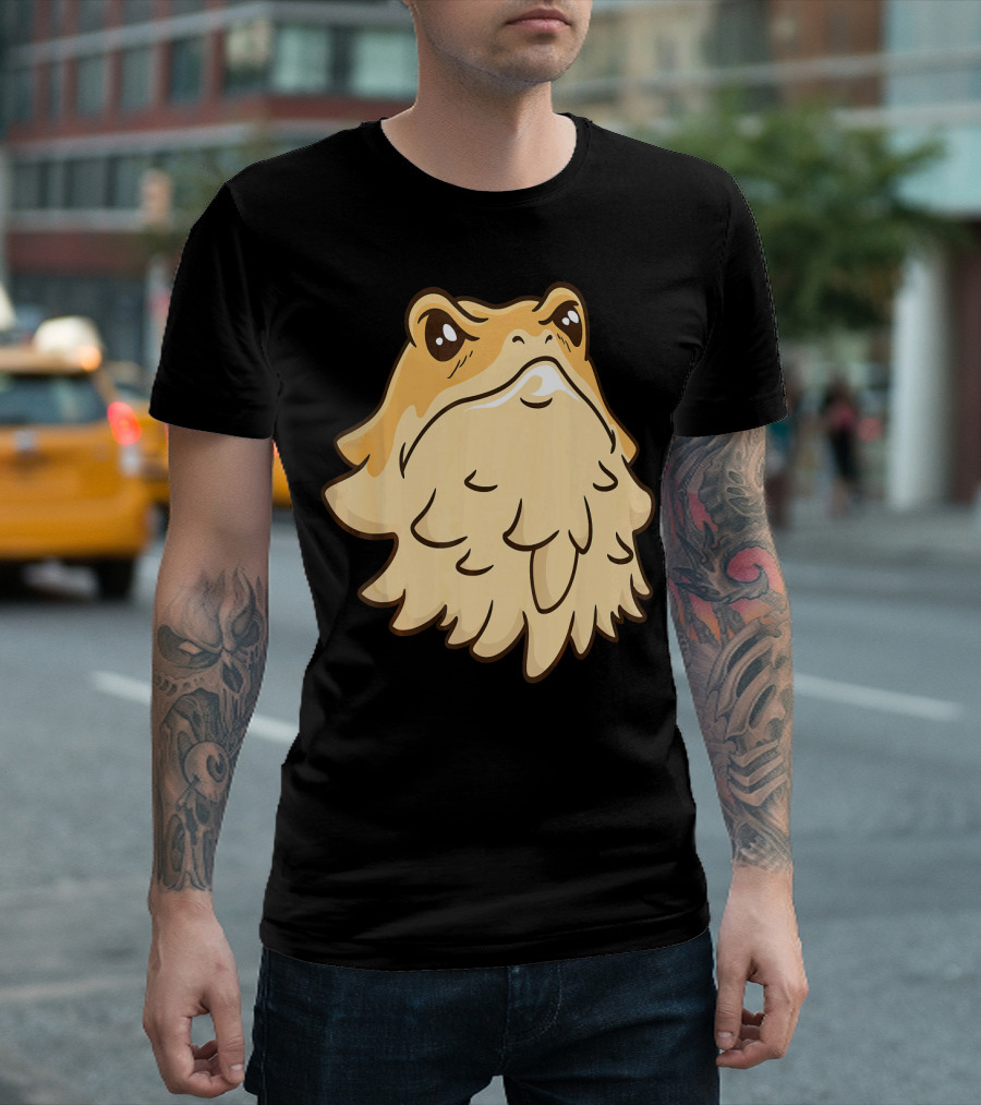 Cute Bearded Dragon Retro Cartoon T-Shirt