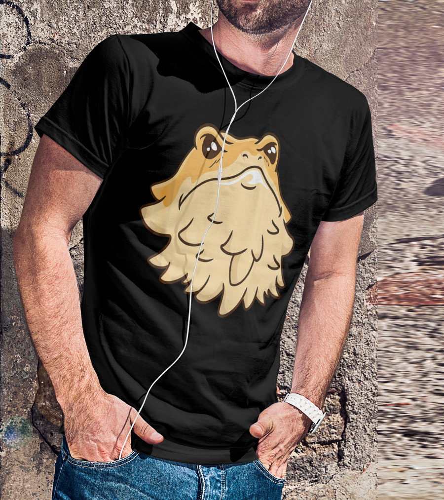 Cute Bearded Dragon Retro Cartoon T-Shirt