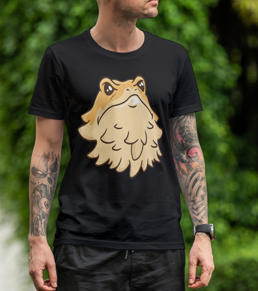 Cute Bearded Dragon Retro Cartoon T-Shirt