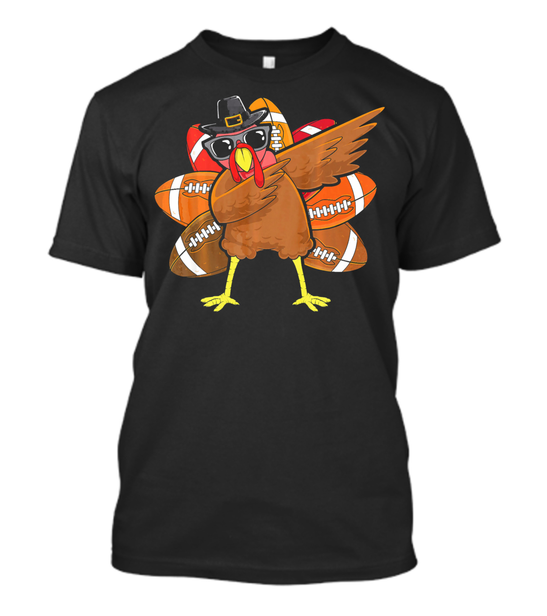 Dabbing Turkey Football Thanksgiving Dab T-Shirt