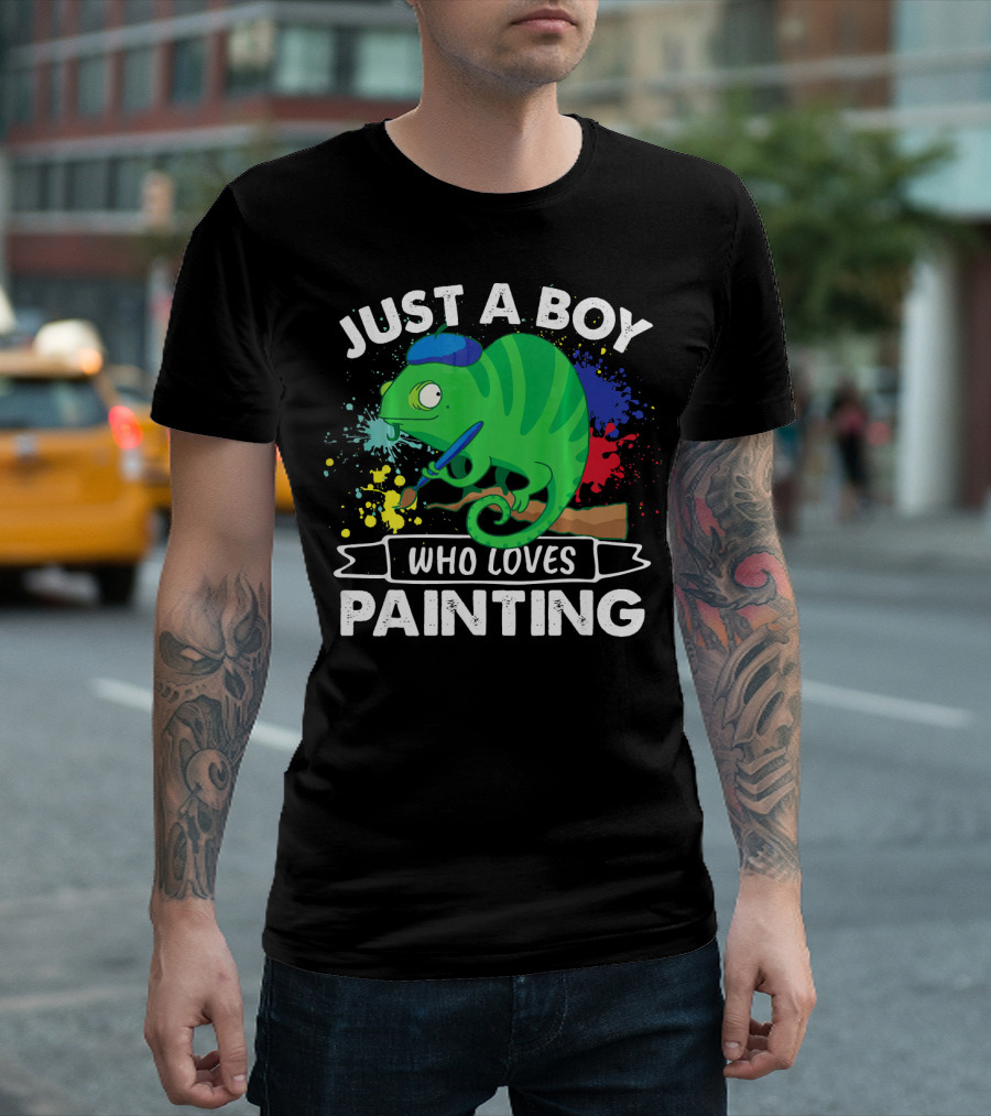 Just A Boy Who Loves Painting T-Shirt