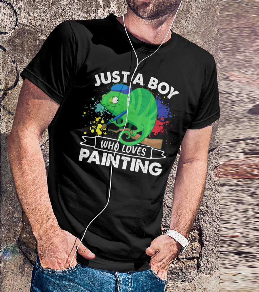 Just A Boy Who Loves Painting T-Shirt