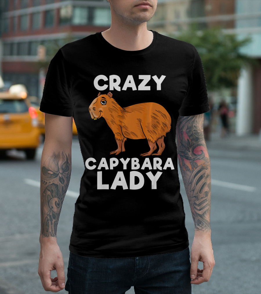 Crazy Capybara Lady T-Shirt