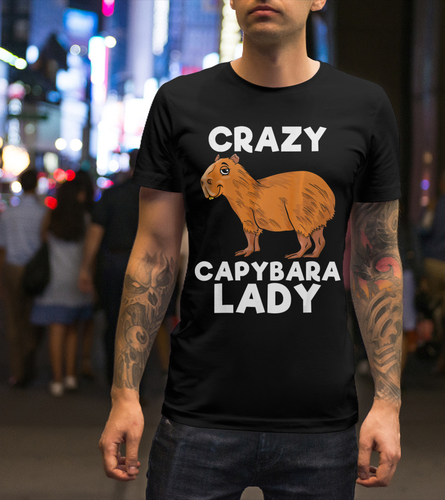Crazy Capybara Lady T-Shirt