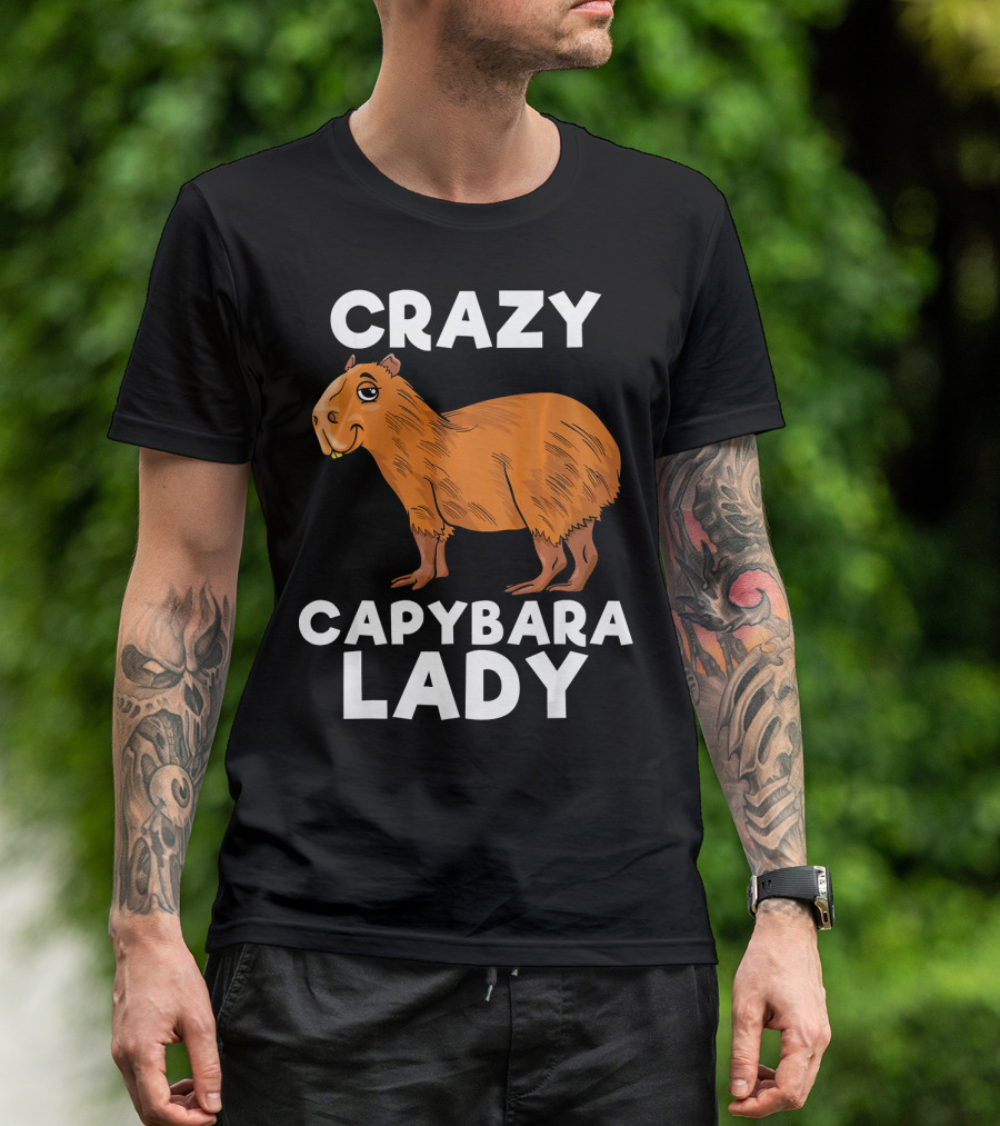 Crazy Capybara Lady T-Shirt