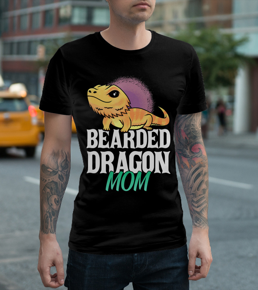 Bearded Dragon Mom Lizard Lovers Reptile Pet Owner T-Shirt